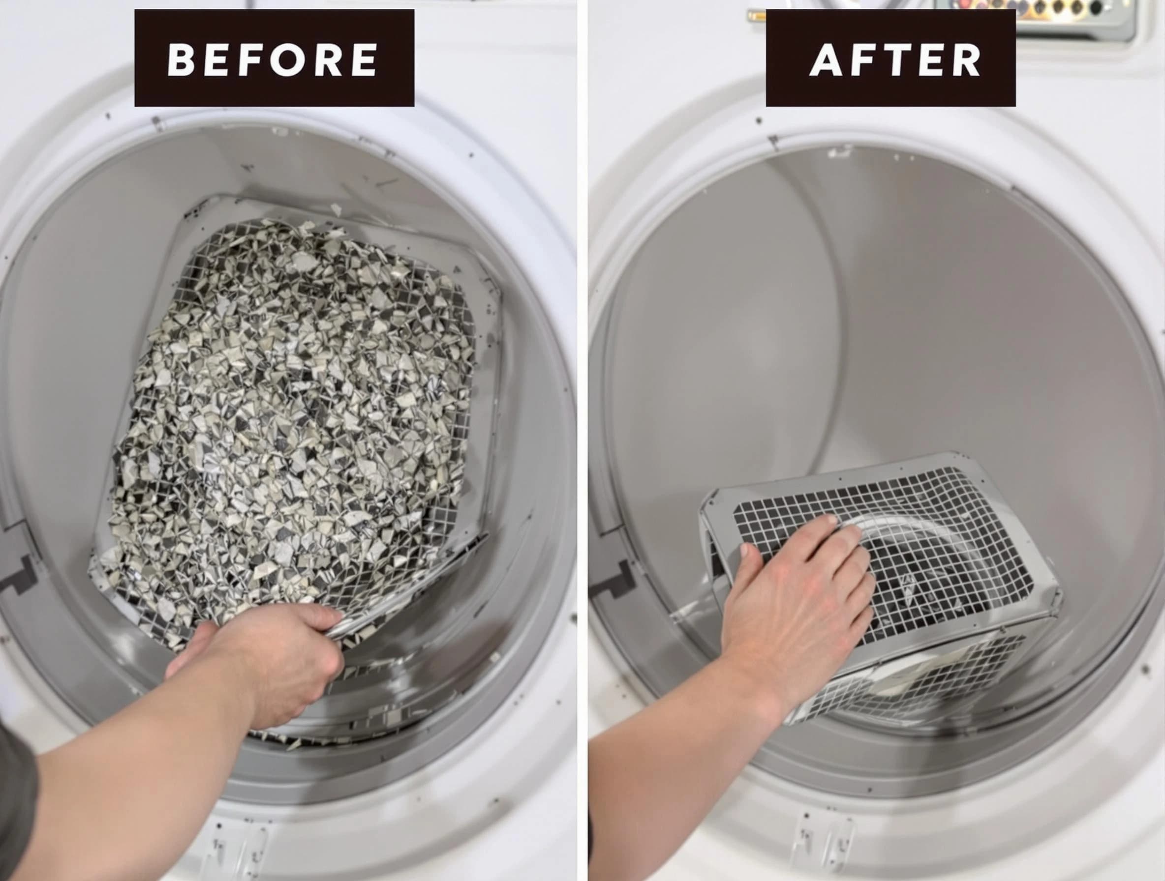Professional lint trap cleaning by Wellsville Dryer Vent Cleaning in Wellsville