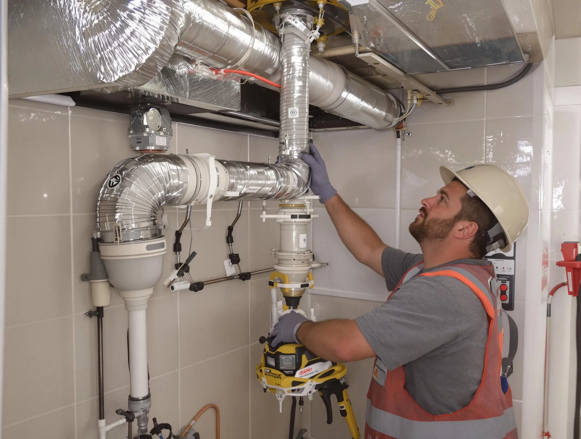 Wellsville Dryer Vent Cleaning expert performing professional dryer vent repair and installation in Wellsville