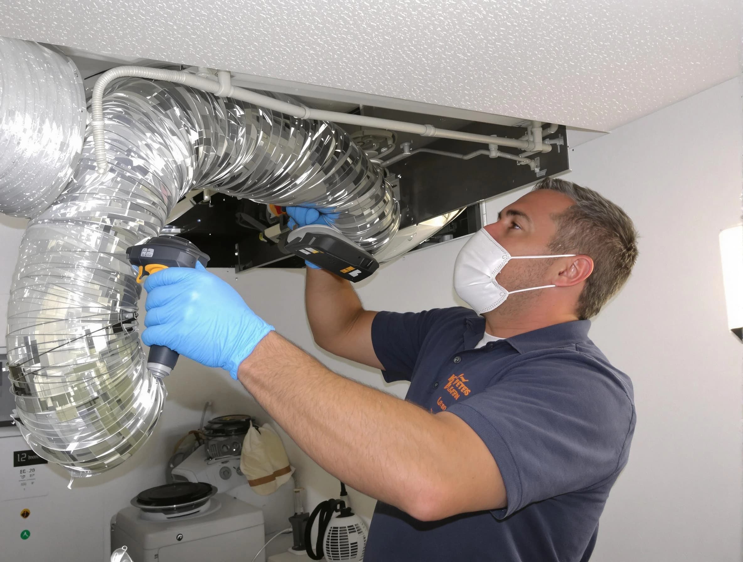 Wellsville Dryer Vent Cleaning professional performing thorough residential dryer vent cleaning in Wellsville