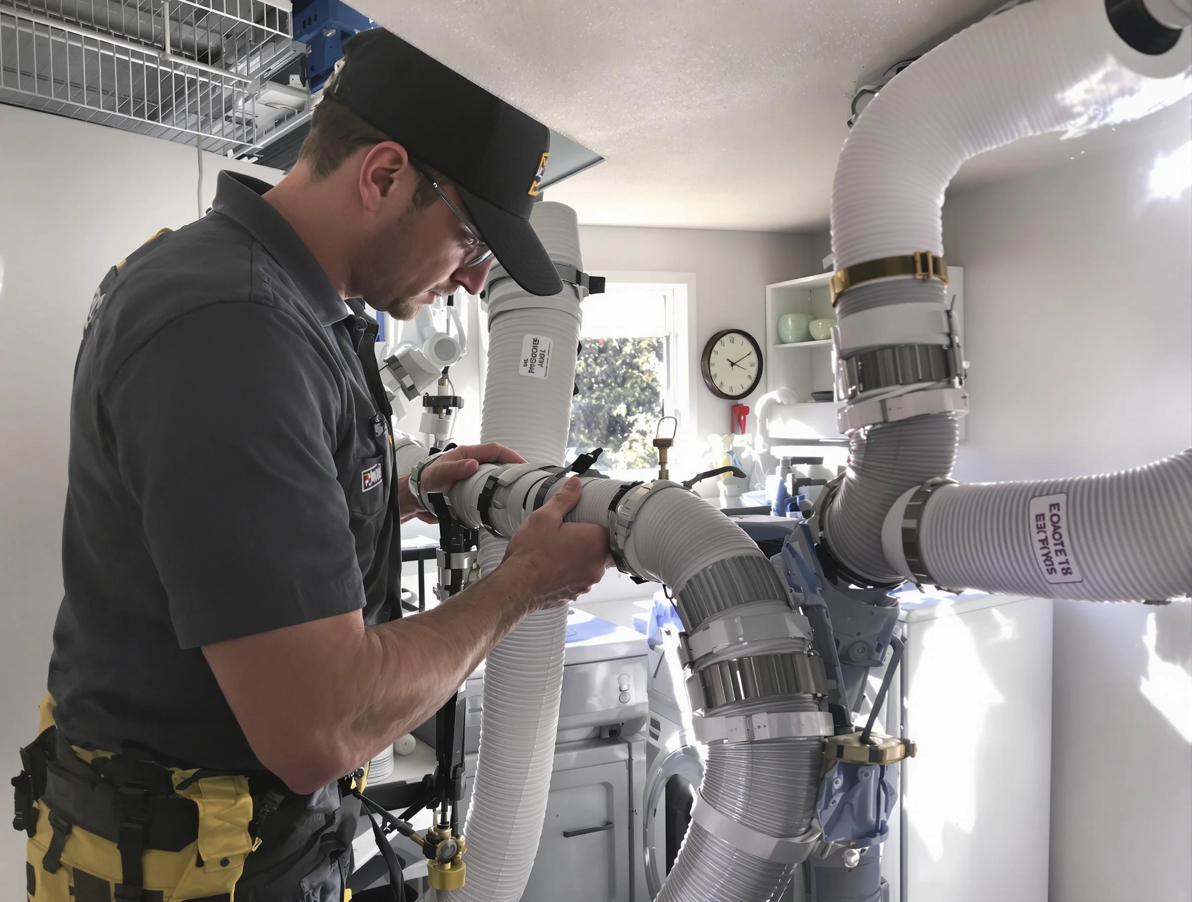 Dryer Vent Hose Installation in Wellsville