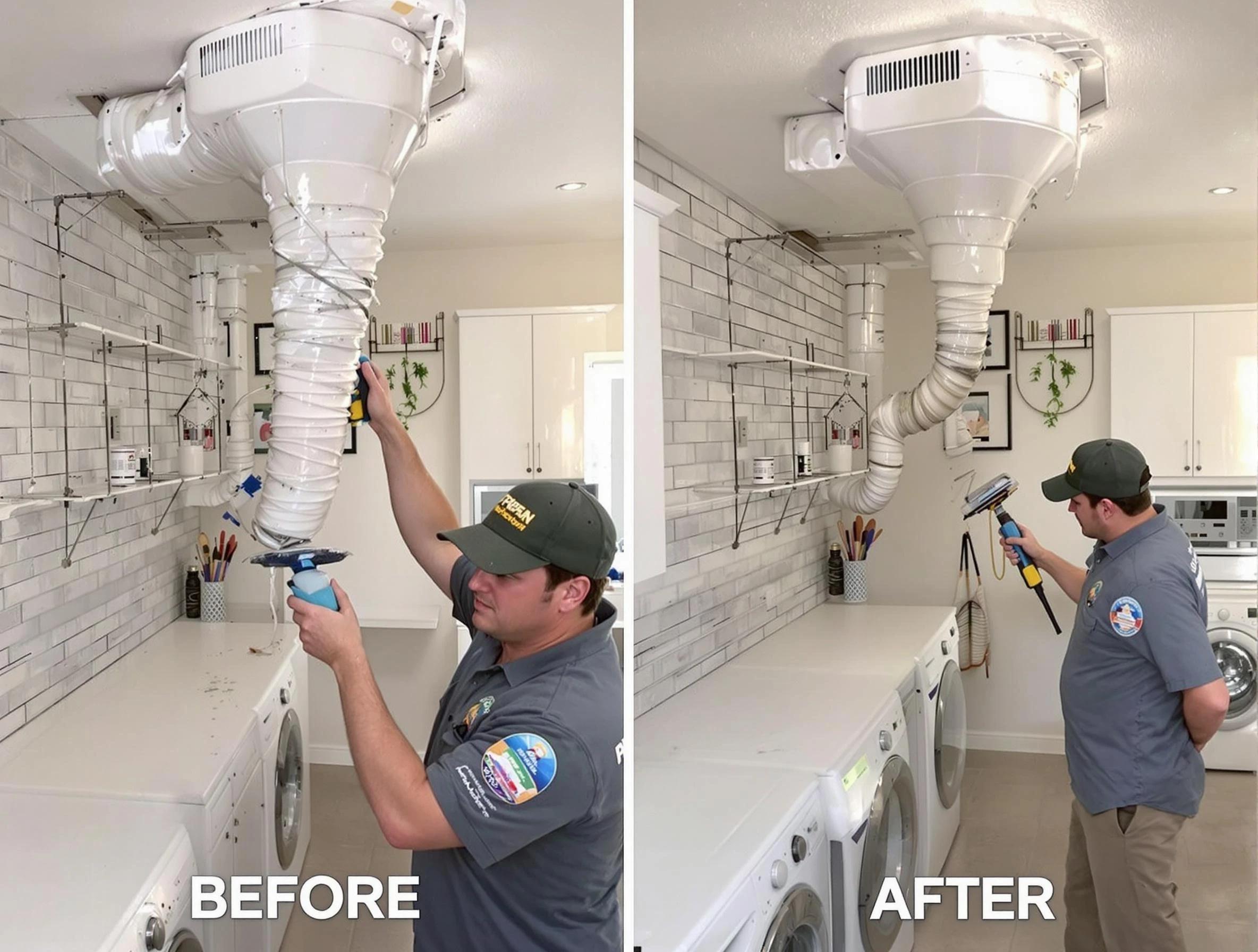 Professional dryer exhaust vent cleaning by Wellsville Dryer Vent Cleaning in Wellsville